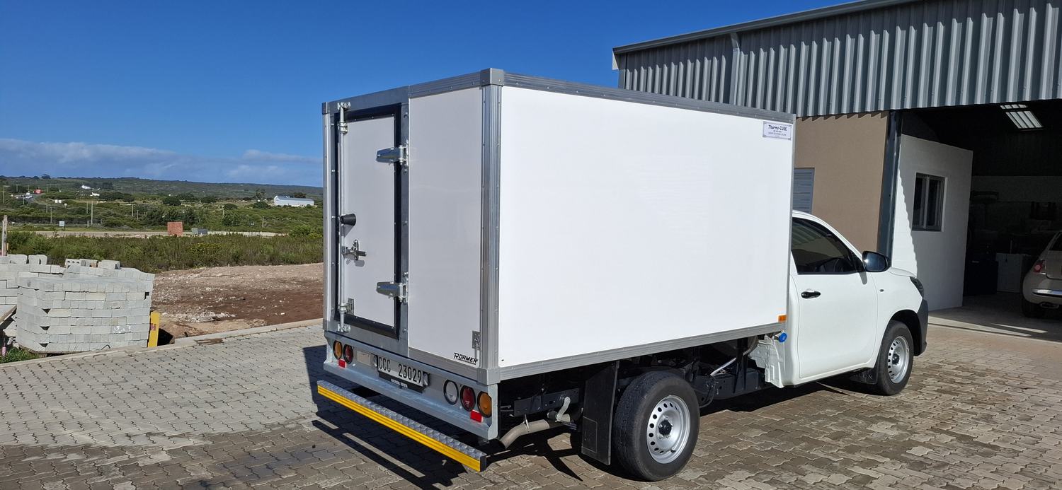 Freshlink refrigerated vehicle with load compartment open